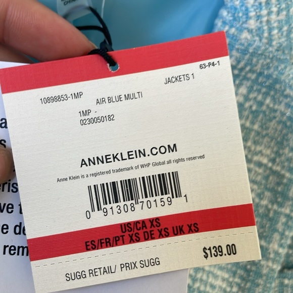 Air Blue Multi Coat by Anne Klein - Picture 4 of 4
